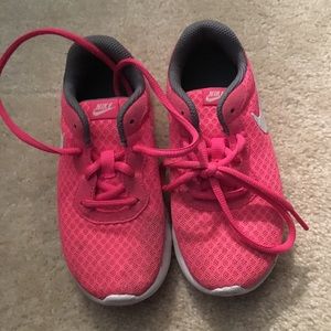 Little Girls Pink Sneakers